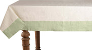 Tovaglia In Misto Lino Con Elegante Bordo Applicato Made In Italy Naturale/verde Menta Casa e cucina/Tessili per la casa/Tessili da cucina/Tovaglie Vanita di raso - Sesto San Giovanni, Commerciovirtuoso.it