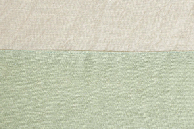 Tovaglia In Misto Lino Con Elegante Bordo Applicato Made In Italy Naturale/verde Menta Casa e cucina/Tessili per la casa/Tessili da cucina/Tovaglie Vanita di raso - Sesto San Giovanni, Commerciovirtuoso.it