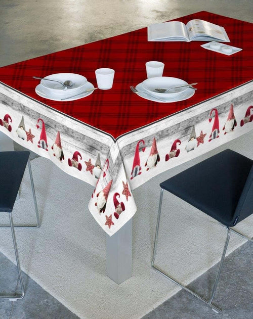 Tovaglia Natalizia Cotone 160x260 Stampa Digitale Piazzata Casa e cucina/Tessili per la casa/Tessili da cucina/Tovaglie Biancheria Arredo Home - Nola, Commerciovirtuoso.it