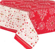 Tovaglia Natalizia Shabby da 24 in Panama con Stampa Natale Capodanno 140x450cm x fine anno 100% Cotone tovaglia tavola x24 L'Orchidea - Siderno, Commerciovirtuoso.it