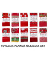 Tovaglia Natalizia Tessuto Panama Resistente Tema Natale Varie Fantasie 12 Posti