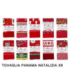 Tovaglia Natalizia Tessuto Panama Resistente Tema Natale Varie Fantasie 6 Posti