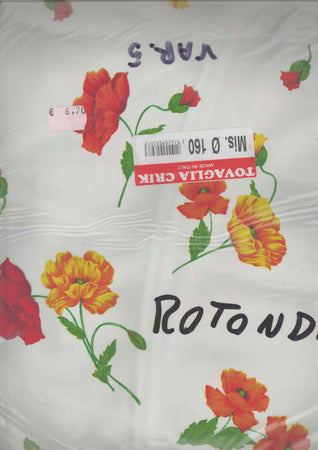 Tovaglia Plastificata Rotonda Marca Divina Diametro 160cm cerata rotonda per tavolo tovaglia antimacchia in plastica tovaglia plastica rotonda L'Orchidea - Siderno, Commerciovirtuoso.it