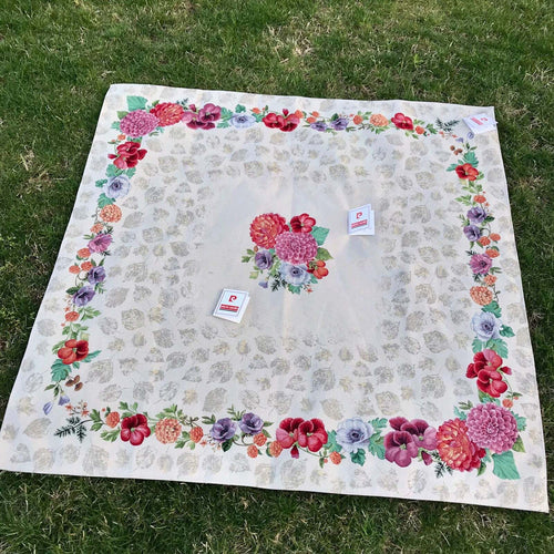 Tovaglia-Varie-Misure-PIERRE-CARDIN-in-100%-Cotone-Fiore