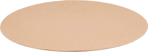 Tovaglietta americana tonda effetto pelle sabbia 38 cm Casa e cucina/Tessili per la casa/Tessili da cucina/Tovagliette Decor Space - Altamura, Commerciovirtuoso.it