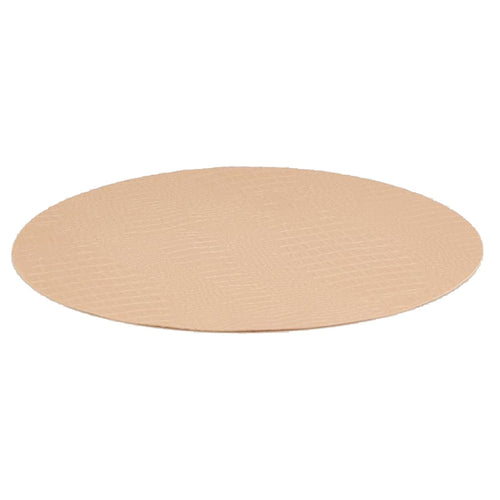 Tovaglietta americana tonda effetto pelle sabbia 38 cm