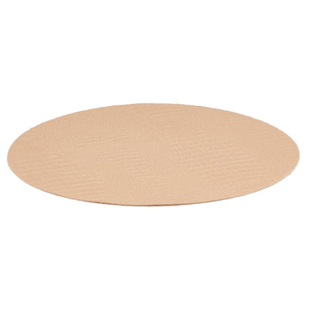 Tovaglietta americana tonda effetto pelle sabbia 38 cm