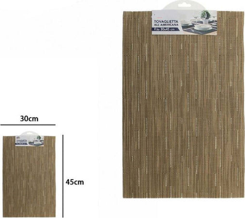 Tovaglietta Tovagliette All'americana Colazione Cucina 30 X 45 Cm Marrone 72291 Casa, arredamento e bricolage > Cucina > Accessori cucina Trade Shop italia - Napoli, Commerciovirtuoso.it