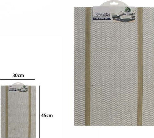 Tovaglietta-Tovagliette-Colazione-Americana-Cucina-30-X-45cm-72287-Grigio-Chiaro