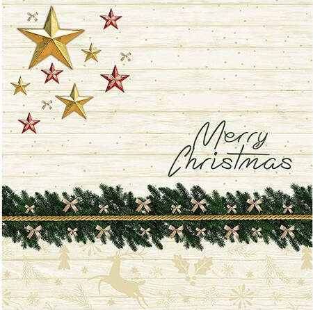Tovaglioli-monouso-Pap-Star-87841-CHRISTMAS-3-Veli-Golden-Star