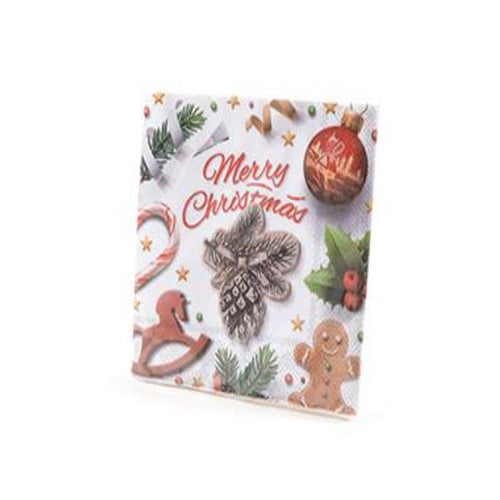 Tovaglioli natalizi decorazione per tavola di Natale, confezione da 20 tovagliolini