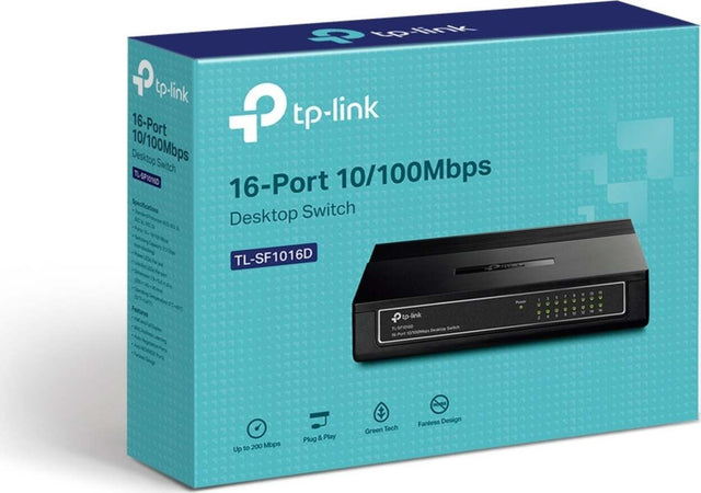 Tp-link-Desktop-Switch-Tl-sf1016d-16-port-10/100mbps