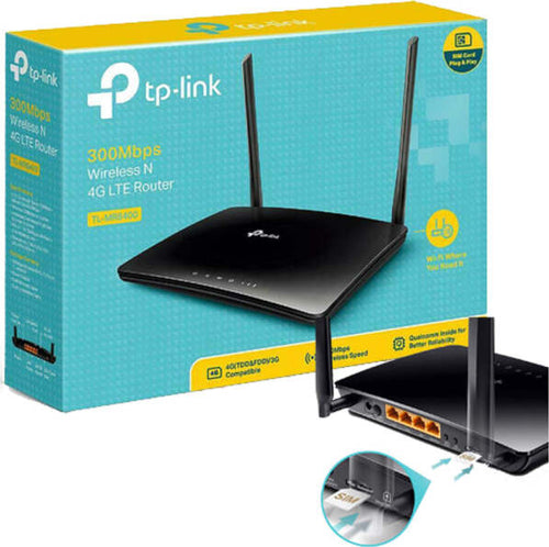 Tp-link-Tl-mr6400-Router-Wireless-4g-Lte-Wi-fi-N300-Con-Sim-Scheda-Dati-Modem