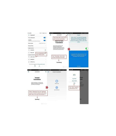 Traduttore Simultaneo Peiko Auricolare Cuffie Bluetooth Traduzione In 16 Lingue