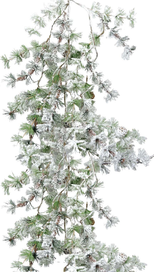 Tralcio decorativo per albero di Natale abete innevato h 120 cm Casa e cucina/Decorazioni per interni/Addobbi e decorazioni per ricorrenze/Decorazioni natalizie/Ghirlande e corone MagiediNatale.it - Altamura, Commerciovirtuoso.it