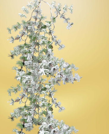 Tralcio decorativo per albero di Natale abete innevato h 120 cm Casa e cucina/Decorazioni per interni/Addobbi e decorazioni per ricorrenze/Decorazioni natalizie/Ghirlande e corone MagiediNatale.it - Altamura, Commerciovirtuoso.it