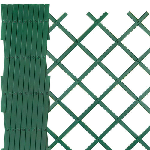 Traliccio estensibile per piante rampicanti in pvc Verde