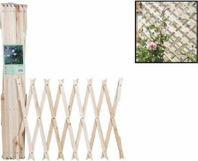 Traliccio Legno Rete Estensibile Piante Rampicanti Staccionata 100x200 Cm 206429 Articoli da Giardino > Arredo giardino > Prodotti Da Esterno Trade Shop italia - Napoli, Commerciovirtuoso.it