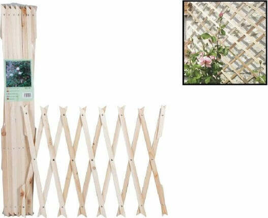 Traliccio-Legno-Rete-Estensibile-Piante-Rampicanti-Staccionata-100x300cm-206430