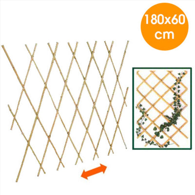 Traliccio Rete Bamb? Bamboo 180 X 60 Cm Estensibile Bamboo Piante Rampicanti Giardino e giardinaggio/Giardinaggio/Letti rialzati per giardino e strutture di supporto/Graticolati Trade Shop italia - Napoli, Commerciovirtuoso.it