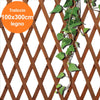 Traliccio Rete Estensibile In Legno Scuro Per Parete Da Giardino Piante 100x300 Arredo giardino Trade Shop italia - Napoli, Commerciovirtuoso.it