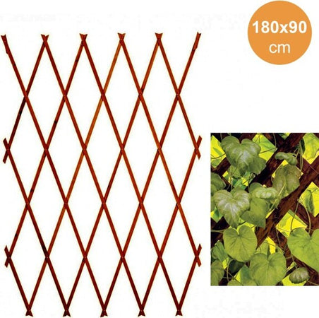 Traliccio-Rete-Estensibile-In-Legno-Scuro-Per-Parete-Da-Giardino-Piante-180x90cm