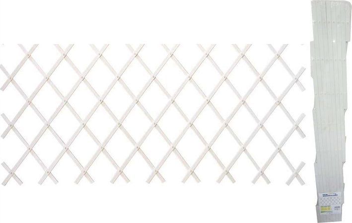 Traliccio Rete In Vimini Bamboo 100x200cm Estensibile Bianco Piante Rampicanti Articoli da Giardino > Arredo giardino > Prodotti Da Esterno Trade Shop italia - Napoli, Commerciovirtuoso.it