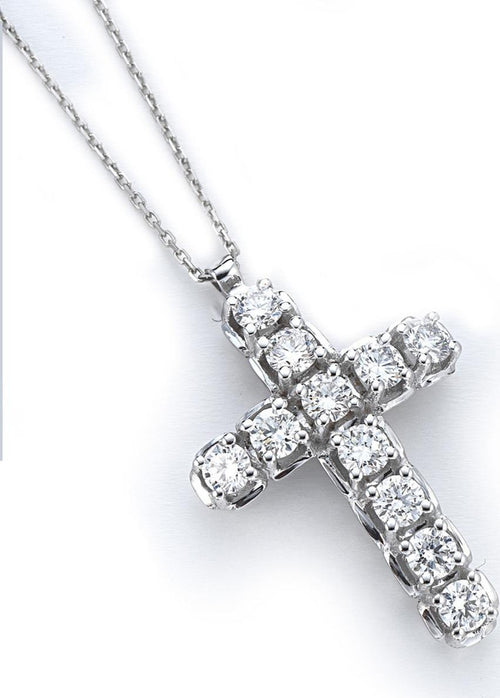 Tramontano--Collana-con-Croce-di-Brillanti