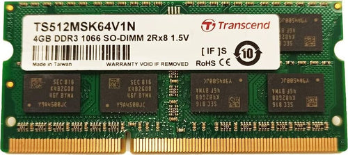 Transcend Memoria RAM 4 GB DDR3 1066 TS512MSK64V1H per portatili notebook