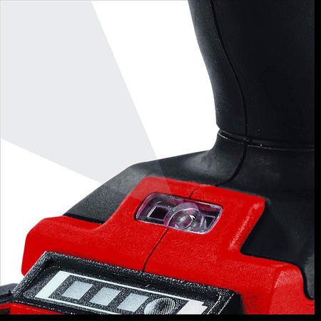 Trapano a batteria con illuminazione LED regolazione del numero di giri impugnatura comoda