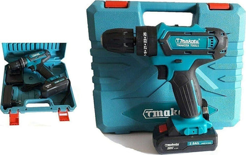 Trapano-a-Percussione-Avvitatore-con-Doppia-Batteria-26V-Tmakota-Valigetta-TM331