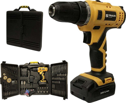 Trapano Avvitatore A Doppia Batteria Al Litio 24v + 92 Accessori Con Valigia Casa, arredamento e bricolage > Bricolage e fai da te > Trapani e Avvitatori > Elettroutensili Trade Shop italia - Napoli, Commerciovirtuoso.it