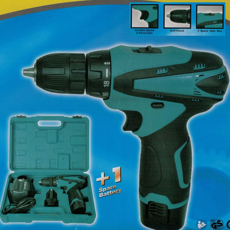 Trapano Avvitatore Con Doppia 2 Batteria 14,4 V E Mandrino Da 10mm Autoserrante Fai da te/Utensili elettrici e a mano/Utensili elettrici/Trapani/Trapani avvitatori Trade Shop italia - Napoli, Commerciovirtuoso.it