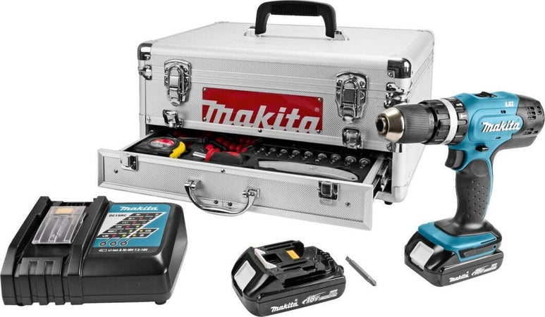 TRAPANO AVVITATORE CON PERCUSSIONE 18V MAKITA DHP453RYEX CON 67 ACCESSORI Fai da te/Utensili elettrici e a mano/Utensili elettrici/Trapani/Trapani avvitatori Trade Shop italia - Napoli, Commerciovirtuoso.it