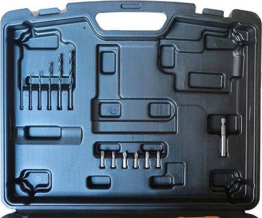Trapano Avvitatore Percussione 2 Batterie Litio 18v 1.5a + Valigia + Accessori Casa, arredamento e bricolage > Bricolage e fai da te > Trapani e Avvitatori > Elettroutensili Trade Shop italia - Napoli, Commerciovirtuoso.it