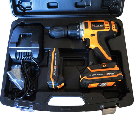 Trapano Avvitatore Percussione 2 Batterie Litio 18v 1.5a + Valigia + Accessori Casa, arredamento e bricolage > Bricolage e fai da te > Trapani e Avvitatori > Elettroutensili Trade Shop italia - Napoli, Commerciovirtuoso.it
