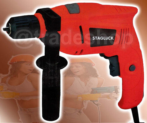 TRAPANO ELETTRICO AVVITATORE REVERSIBILE AUTOSERRANTE 550 W 2-13 MM PERCUSSIONE Fai da te/Utensili elettrici e a mano/Utensili elettrici/Trapani/Trapani avvitatori Trade Shop italia - Napoli, Commerciovirtuoso.it