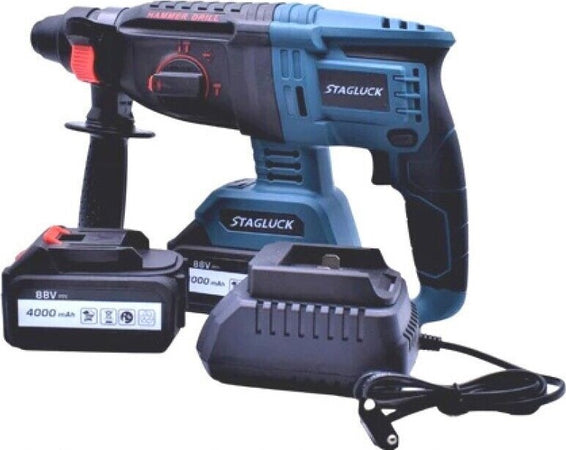 Trapano Scalpellatore Doppia Batteria Martello Demolitore Sds Plus 4ah 88v Fai da te/Utensili elettrici e a mano/Utensili elettrici/Trapani/Trapani avvitatori Trade Shop italia - Napoli, Commerciovirtuoso.it
