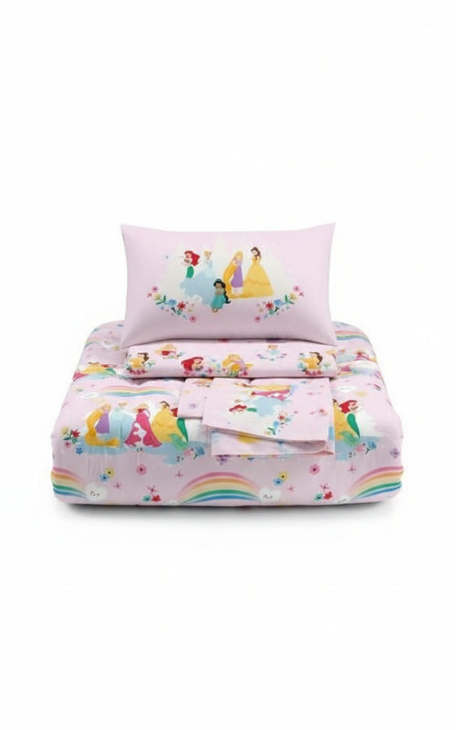 Trapunta-Caleffi-Principesse-1-Posto-Trapunta-Fantasia-Per-Letto-Singolo-Bambini-In-Cotone-Soffice-100%-165x260-Cm