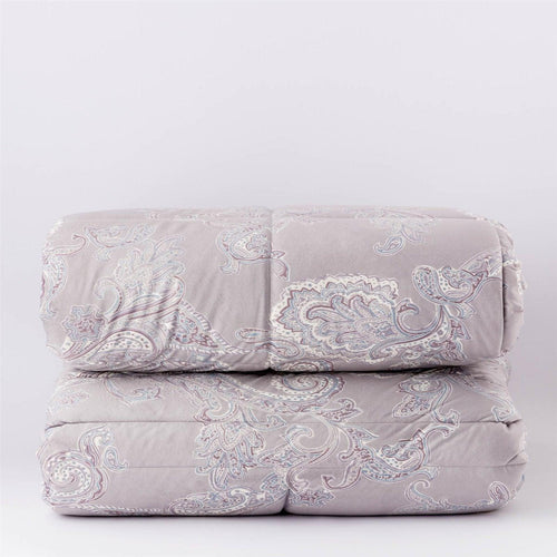 Riviera trapunta per Letto Matrimoniale in Velluto Disegno Cachemire Jaipur D110 - Passarelli Biancheria