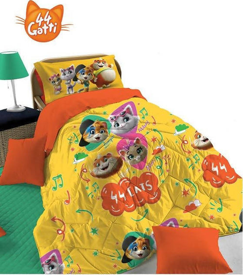 TRAPUNTA LETTO SINGOLO 1 PIAZZA 44 GATTI DISNEY Casa e cucina/Tessili per la casa/Biancheria per la cameretta/Trapunte e copriletti La Bottega del Risparmio - Bari, Commerciovirtuoso.it