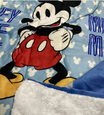 Trapunta Letto Singolo Sherpa Flannel Mickey Mouse Disney per Bambini Invernale Topolino 1 Posto Casa e cucina/Tessili per la casa/Biancheria per la cameretta/Trapunte e copriletti Puleo Casa - Palermo, Commerciovirtuoso.it