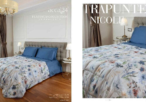 Trapunta Matrimoniale Art.Nicole colore blue Acca24 Casa e cucina/Tessili per la casa/Biancheria da letto/Coperte e trapunte/Trapunte Biancheria Arredo Home - Nola, Commerciovirtuoso.it