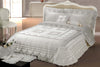 Trapunta matrimoniale con pizzo rebrodè art.Incanto Made In Italy Casa e cucina/Tessili per la casa/Biancheria da letto/Coperte e trapunte/Trapunte Biancheria Arredo Home - Nola, Commerciovirtuoso.it
