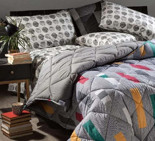 Trapunta Matrimoniale In Puro Cotone Caleffi Art.denim Colore Grigio Casa e cucina/Tessili per la casa/Biancheria da letto/Coperte e trapunte/Trapunte Biancheria Arredo Home - Nola, Commerciovirtuoso.it