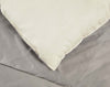 Trapunta matrimoniale Invernale bifaccia-double face in raso di puro cotone Made in Italy Beige/Grigio Fumo