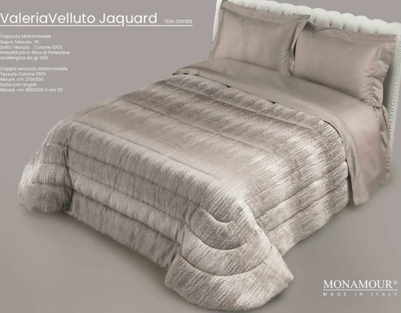 Trapunta Matrimoniale Invernale Mon Amour Art. Valeria Velluto Sopra Tessuto: Pl Sotto Tessuto: Cotone 100% Imbottitura In Fibra Di Poliestere Anallergica Da Gr.350 Casa e cucina/Tessili per la casa/Biancheria da letto/Coperte e trapunte/Trapunte Biancheria Arredo Home - Nola, Commerciovirtuoso.it