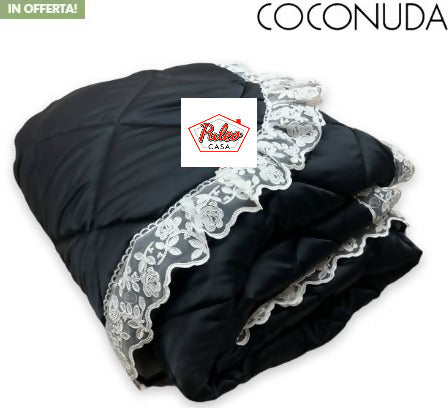 Trapunta Matrimoniale Isabel Coconuda Per L'inverno In Raso Con Lavorazione In Pizzo Rebrodè Dimensione 270x270 Casa e cucina/Tessili per la casa/Biancheria da letto/Coperte e trapunte/Trapunte Puleo Casa - Palermo, Commerciovirtuoso.it