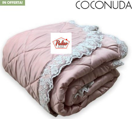 Trapunta Matrimoniale Isabel Coconuda Per L'inverno In Raso Con Lavorazione In Pizzo Rebrodè Dimensione 270x270 Casa e cucina/Tessili per la casa/Biancheria da letto/Coperte e trapunte/Trapunte Puleo Casa - Palermo, Commerciovirtuoso.it