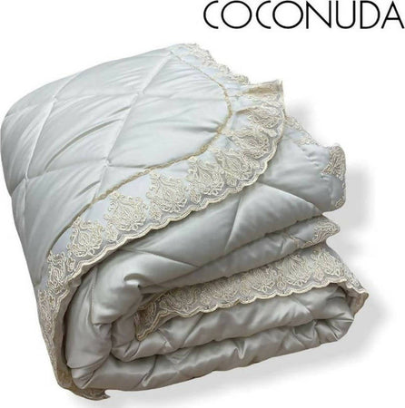 Trapunta Matrimoniale Isabel Coconuda Per L'inverno In Raso Con Lavorazione In Pizzo Rebrodè Dimensione 270x270 Casa e cucina/Tessili per la casa/Biancheria da letto/Coperte e trapunte/Trapunte Puleo Casa - Palermo, Commerciovirtuoso.it